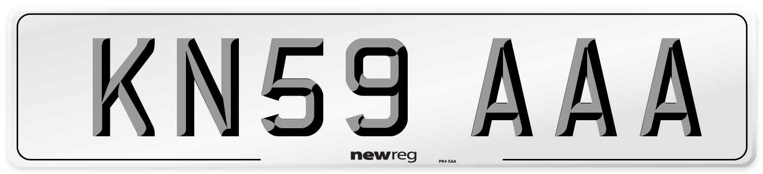 KN59 AAA Number Plate from New Reg